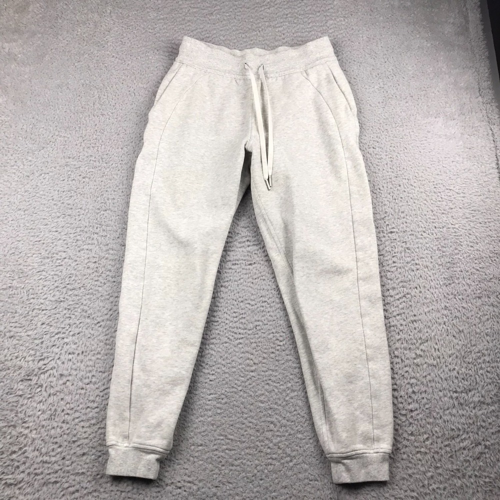 Lululemon Scuba High-Rise Fleece Jogger 28" Heathered Grey Size 6